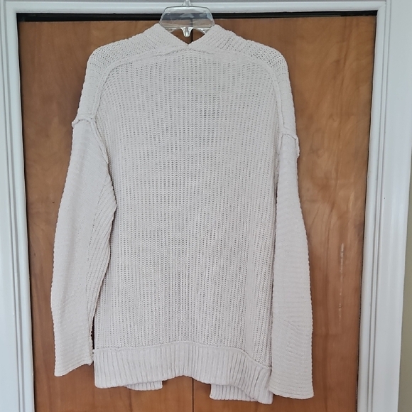 Free People High Hopes Cardigan Sweater Cream Chunky Knit XS LIKE NEW! - Picture 4 of 6